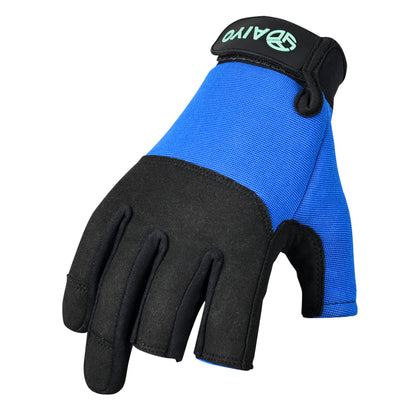 Octavia Safety Glove Short Finger Palm Padding Fabric Cut Resistant Wrist Closure Precision Glove Safety Gloves AIYO SHOES   