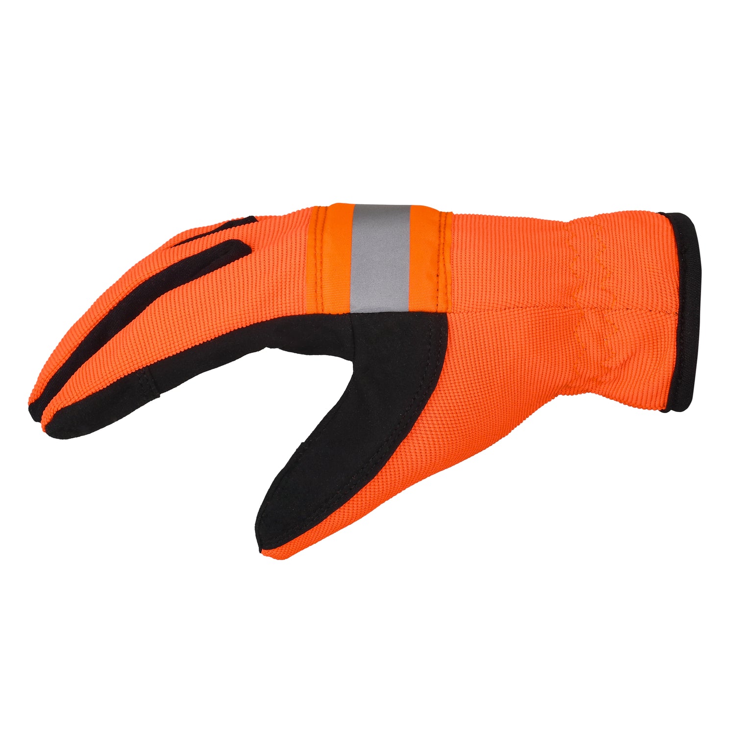 Lemax Hi Viz Orange Reflector Safety Glove Lemax Knuckle Protection Safety Glove Work Outdoor Safety Gloves AIYO SHOES   