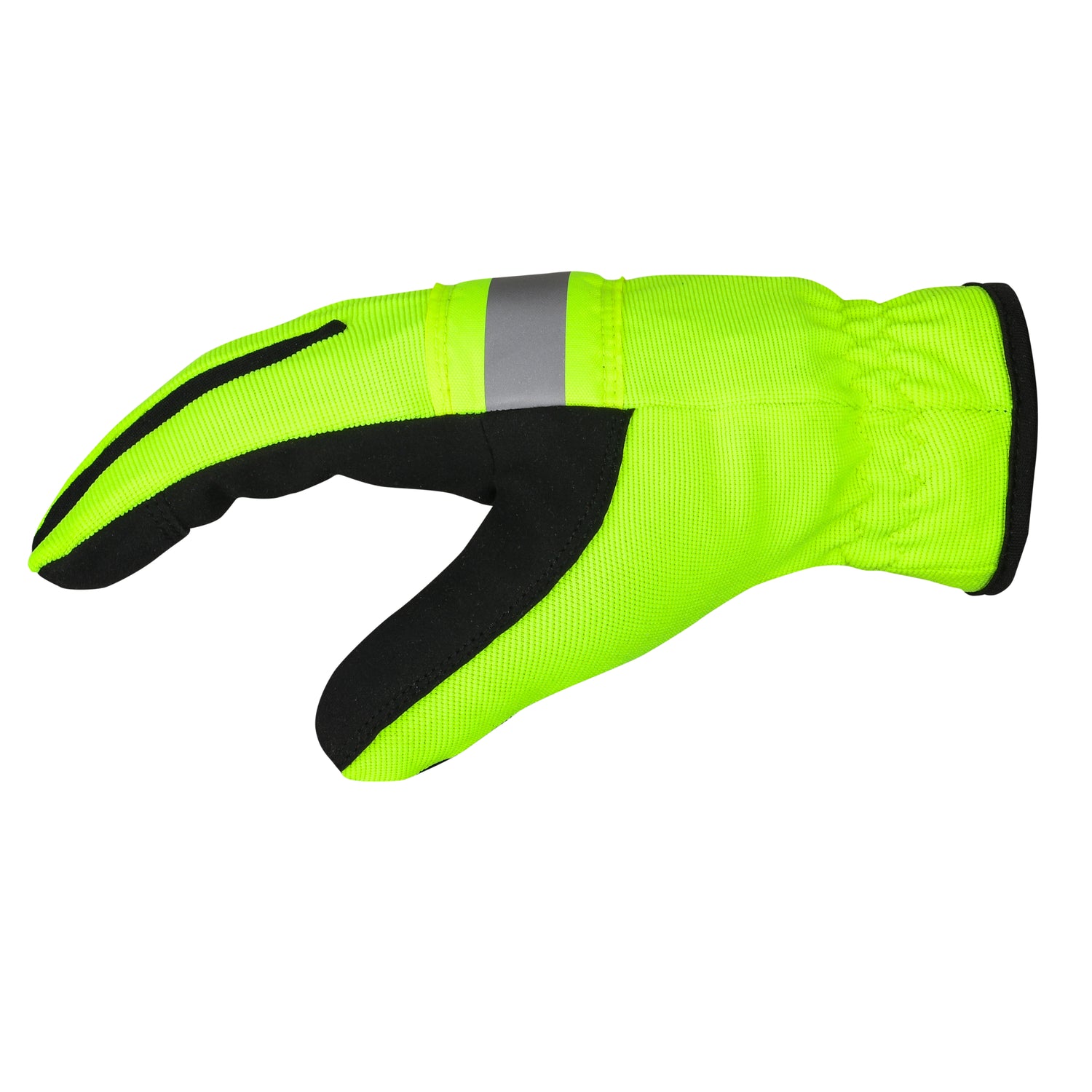 Lemax Hi Viz Reflector Safety Glove  Knuckle Protection Stretch Work Safety Yellow Safety Gloves AIYO SHOES   