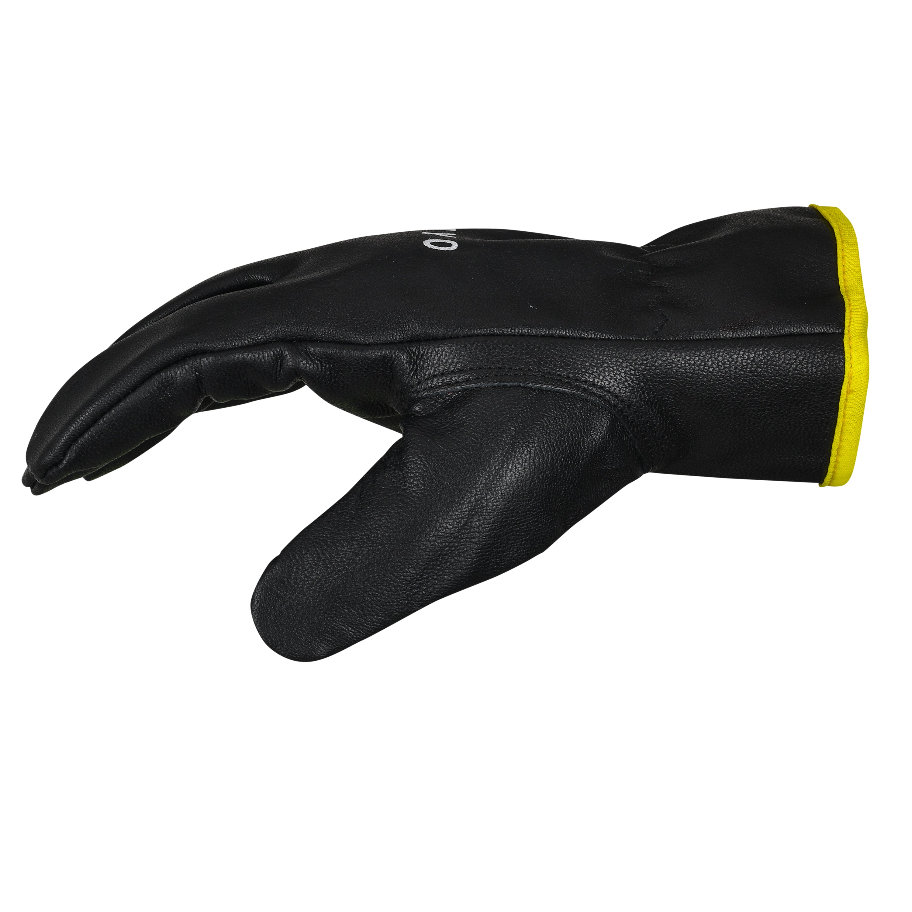 Ultra Safety Glove Driving Gardening General DIY Black Buffalo Leather - Polyester Binding Tape Safety Gloves AIYO SHOES   