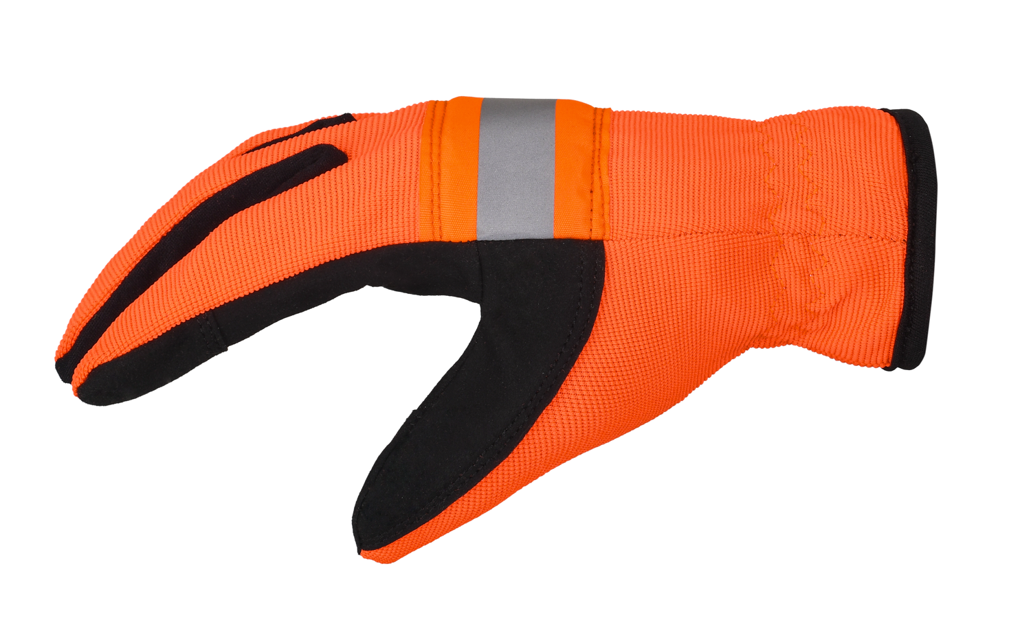 Lemax Hi Viz Orange Reflector Safety Glove Lemax Knuckle Protection Safety Glove Work Outdoor Safety Gloves AIYO SHOES   