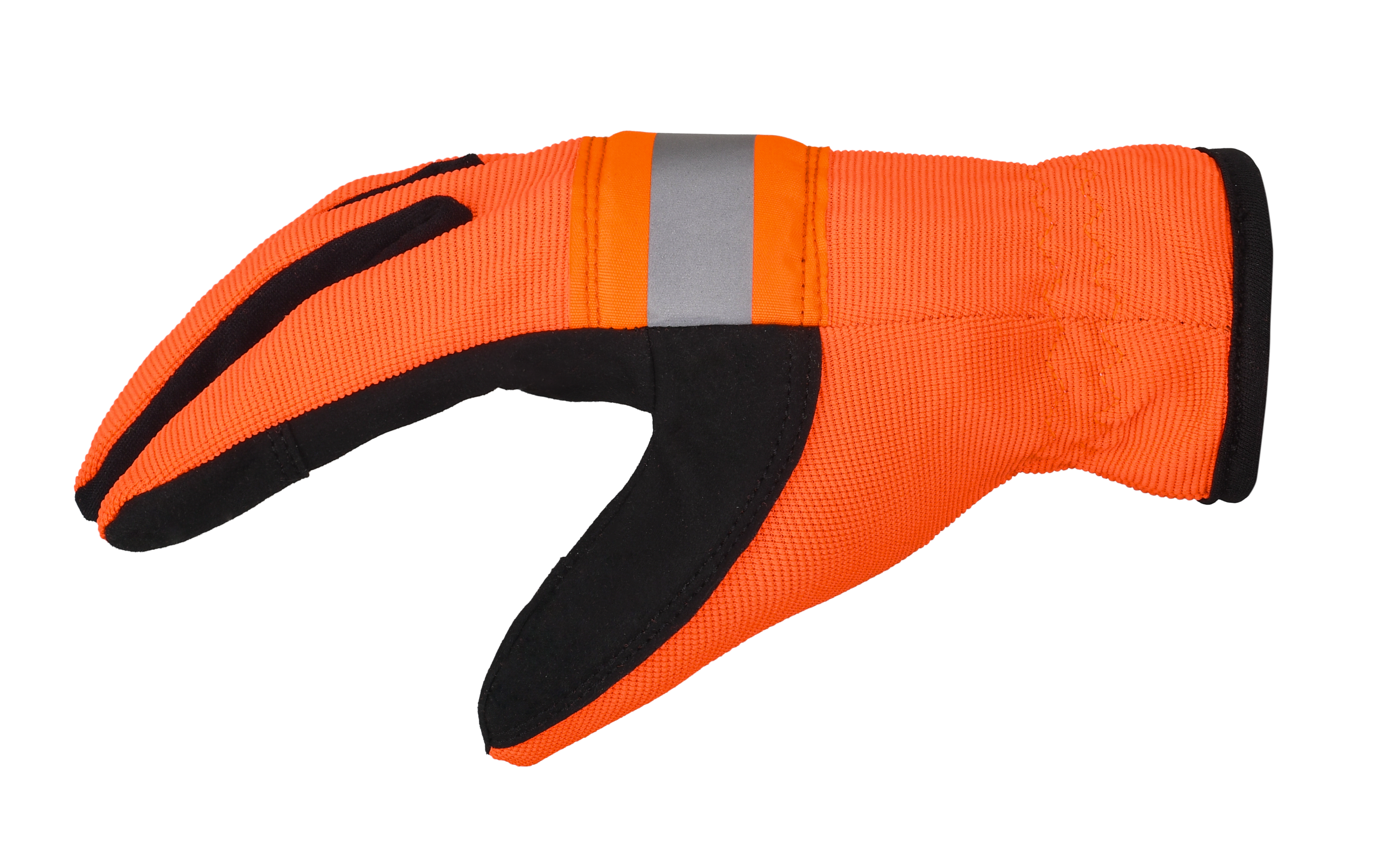 Lemax Hi Viz Orange Reflector Safety Glove Lemax Knuckle Protection Safety Glove Work Outdoor Safety Gloves AIYO SHOES   