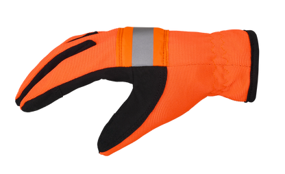 Lemax Hi Viz Orange Reflector Safety Glove Lemax Knuckle Protection Safety Glove Work Outdoor Safety Gloves AIYO SHOES   