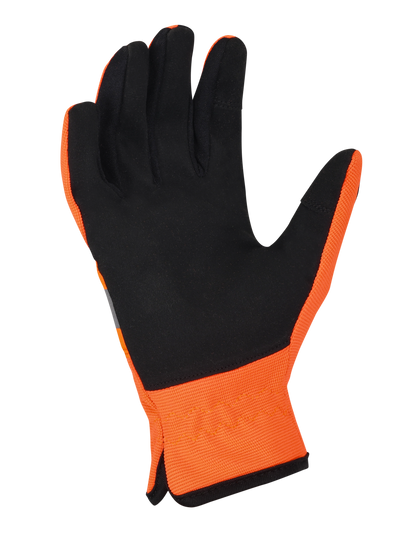 Lemax Hi Viz Orange Reflector Safety Glove Lemax Knuckle Protection Safety Glove Work Outdoor Safety Gloves AIYO SHOES   