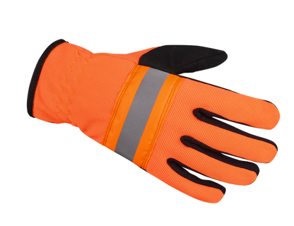 Lemax Hi Viz Orange Reflector Safety Glove Lemax Knuckle Protection Safety Glove Work Outdoor Safety Gloves AIYO SHOES   