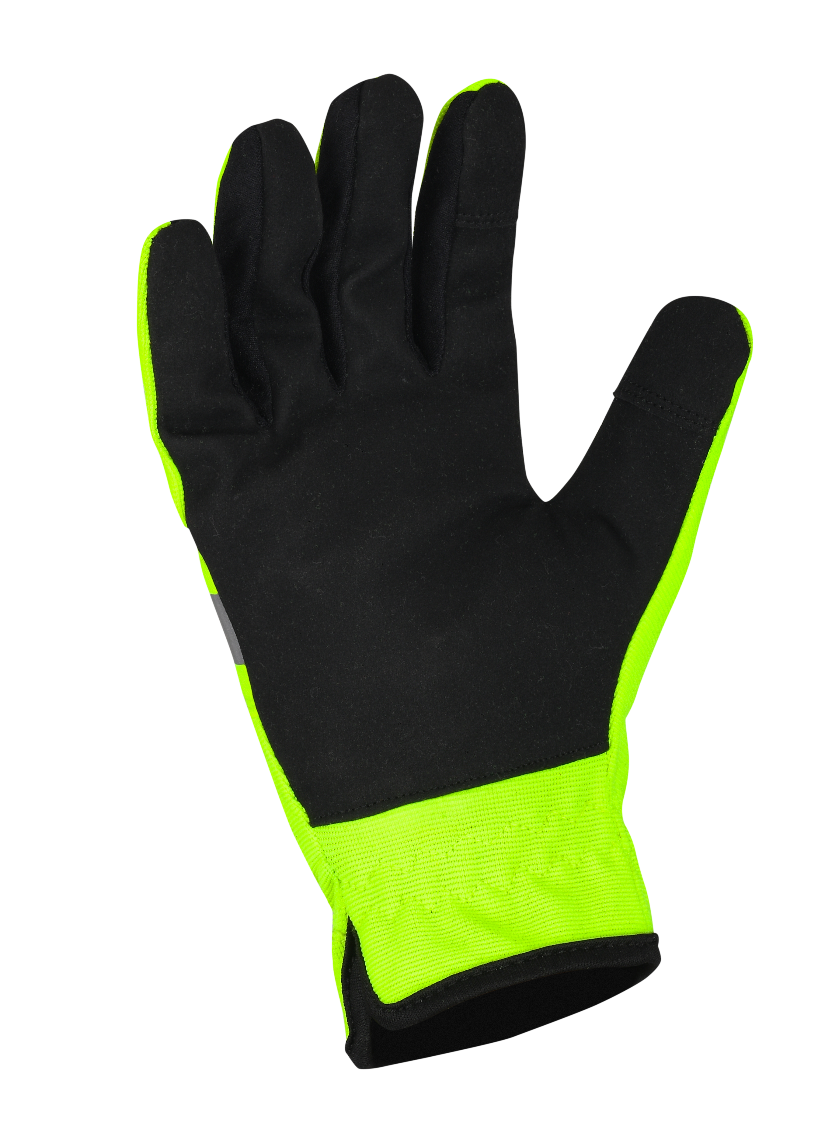 Lemax Hi Viz Reflector Safety Glove  Knuckle Protection Stretch Work Safety Yellow Safety Gloves AIYO SHOES   