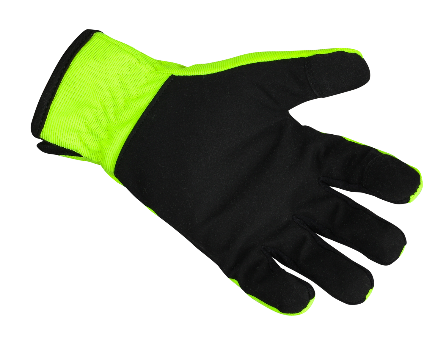 Lemax Hi Viz Reflector Safety Glove  Knuckle Protection Stretch Work Safety Yellow Safety Gloves AIYO SHOES   