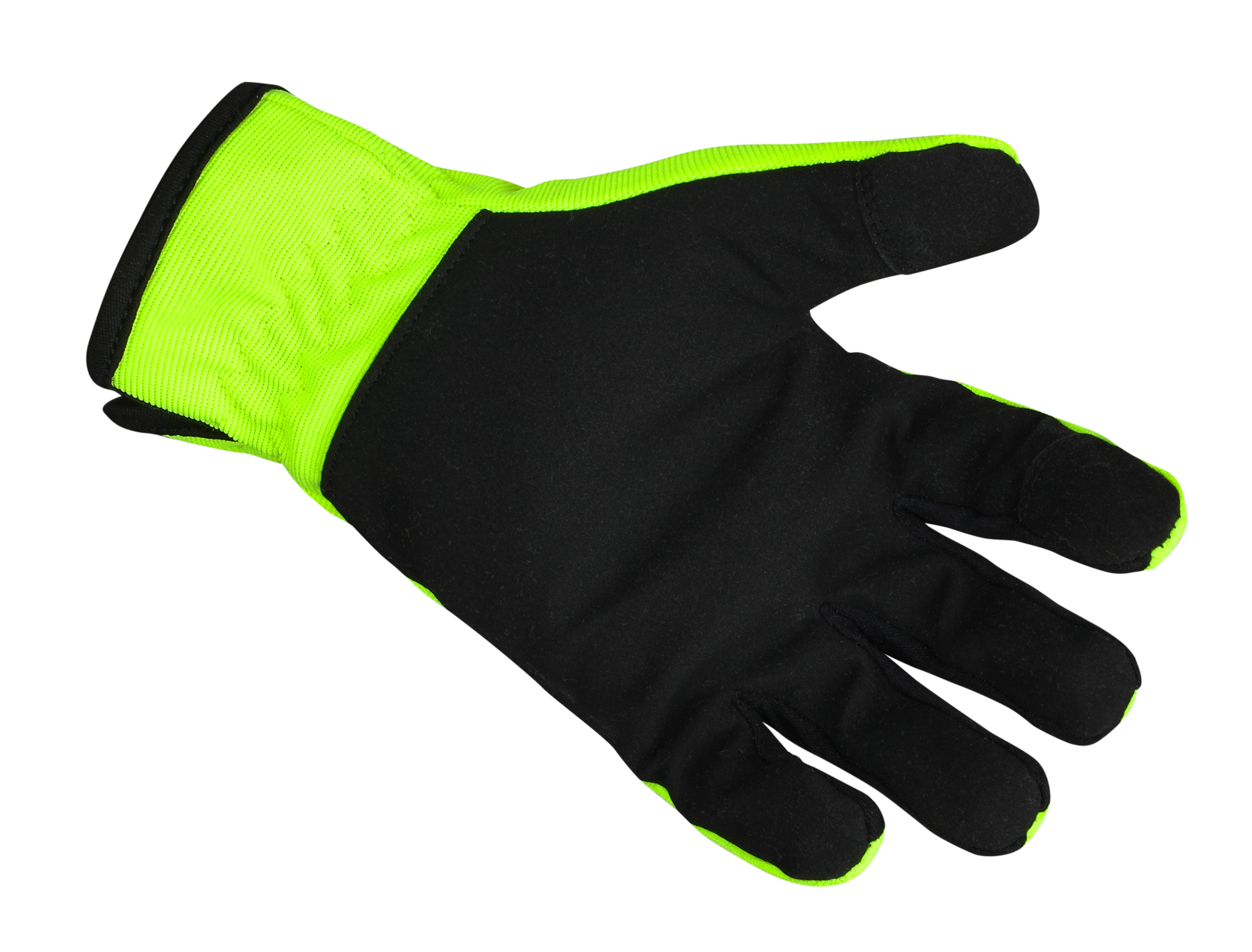 Lemax Hi Viz Reflector Safety Glove  Knuckle Protection Stretch Work Safety Yellow Safety Gloves AIYO SHOES   