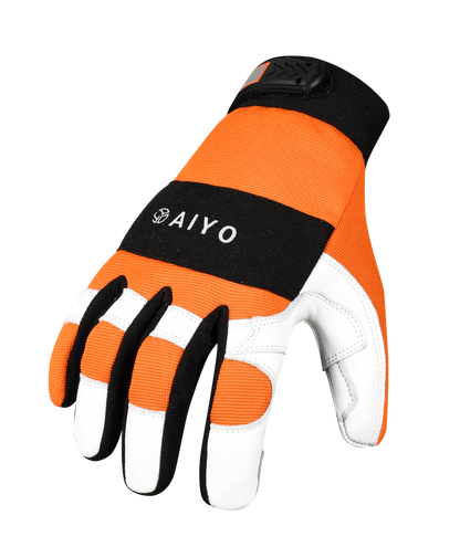 Chainsaw Gloves 12-Layer Protection on Left Hand, Safety Forestry Work Gloves Safety Gloves AIYO SHOES   