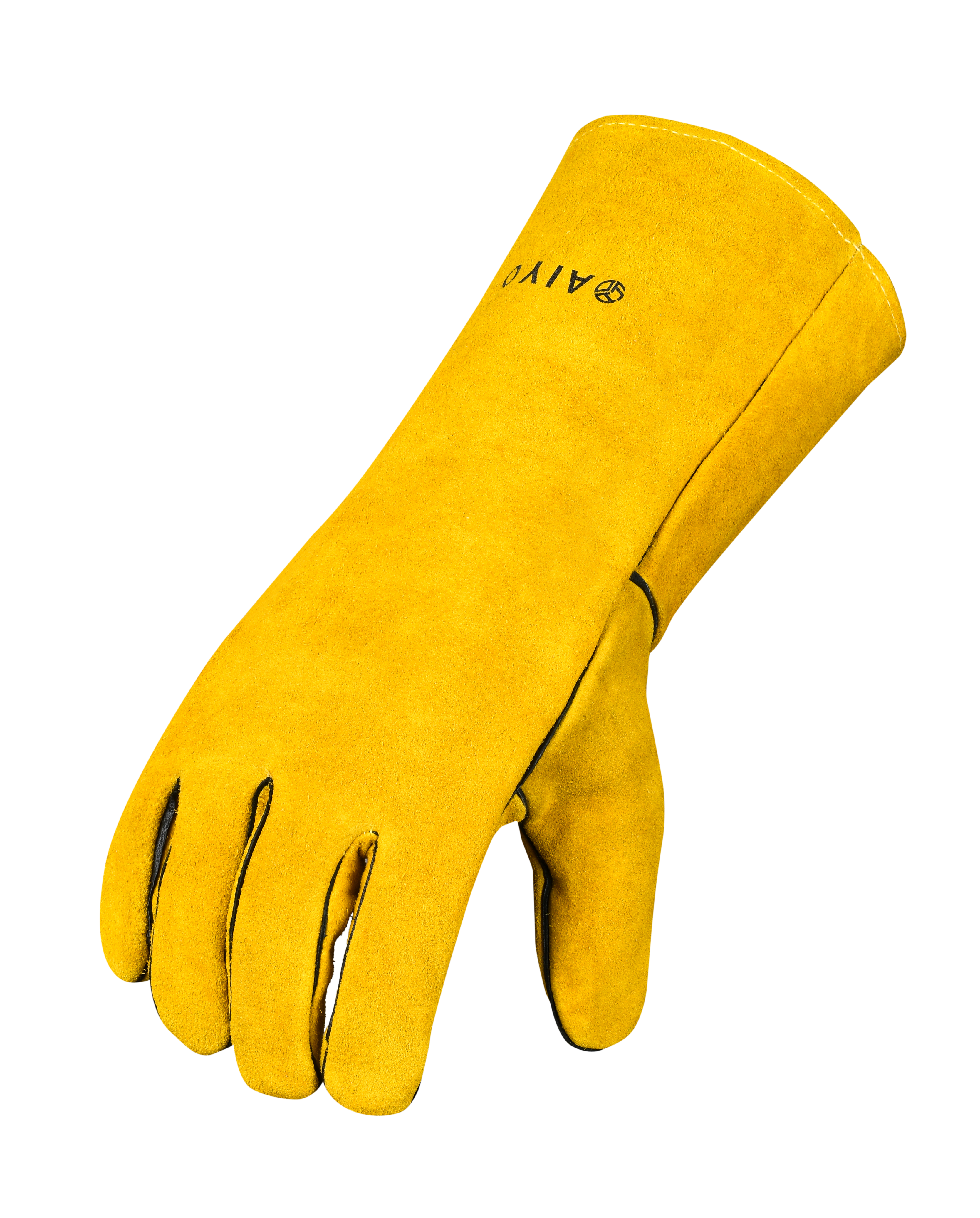 Velda Fire Safety Glove BBQ Welding Gauntlets Tan Full Sleeve Glove Safety Gloves AIYO SHOES   