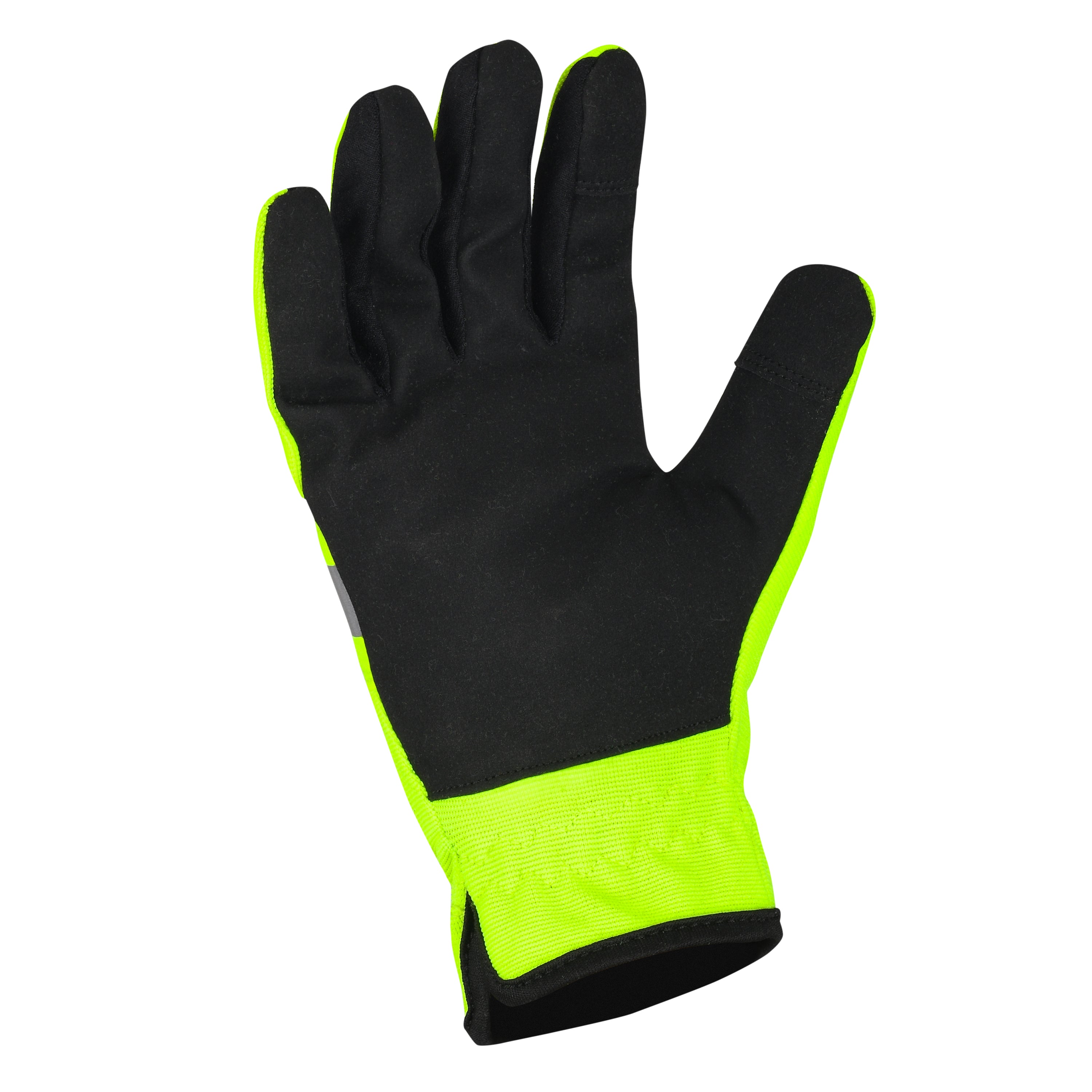 Lemax Hi Viz Reflector Safety Glove  Knuckle Protection Stretch Work Safety Yellow Safety Gloves AIYO SHOES   