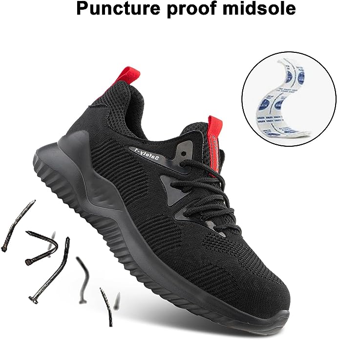 Lightweight safety outlet sneakers