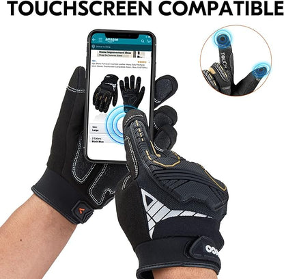 Tuffwork Safety Work Gloves Touchscreen Anti Impact Heavy Duty Gloves Anti Vibration for Warehouse Trucker Carpenters Fitter TR-GC- 766 Safety Gloves SAFETY TRAINERS LIMITED   