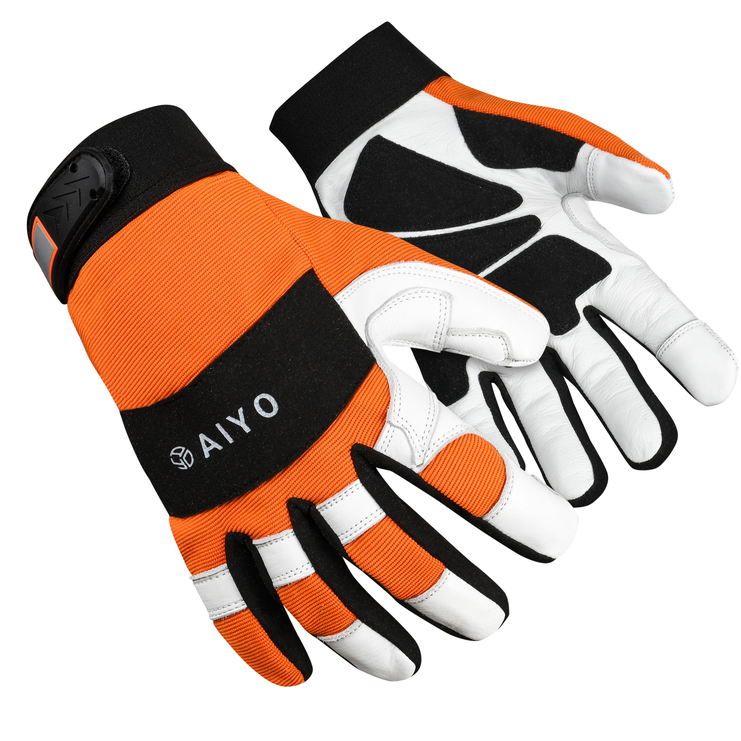 Chainsaw Gloves 12-Layer Protection on Left Hand, Safety Forestry Work Gloves Safety Gloves AIYO SHOES X Large - Size 11  