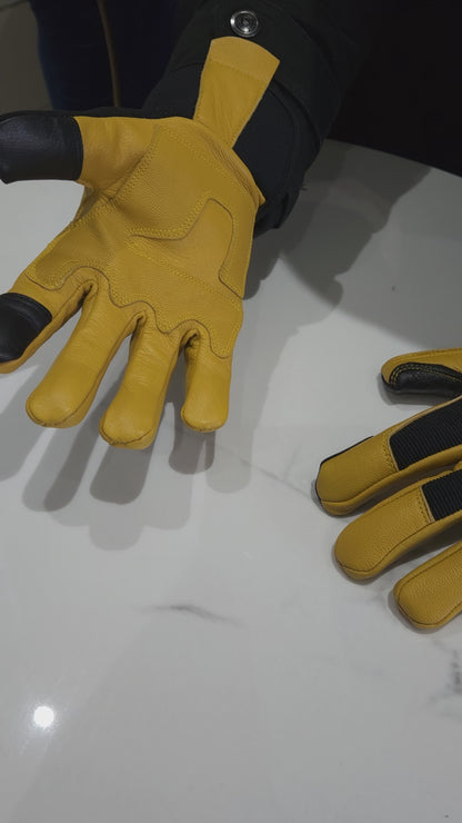 Discover the Ultra Guard Black and Yellow Safety Glove – a vibrant blend of unique style and robust protection. With well-padded, thick, and durable leather construction, this glove is your versatile companion for various work types. From gardening to DIY, labor to building, and ground work, experience comfort and strength in every task with Ultra Guard.